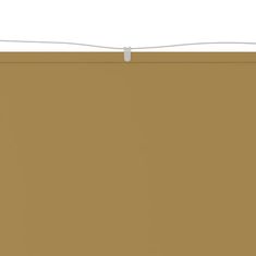 Vidaxl Navpična markiza, bež, 140x360 cm, tkanina Oxford