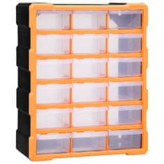 Vidaxl Organizator z 18 predali 38x16x47 cm