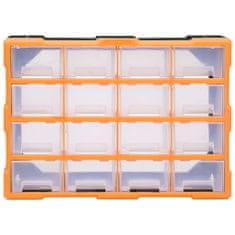 Vidaxl Organizator s 16 predali 52x16x37 cm