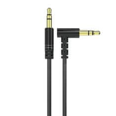 DUDAO kotni kabel aux mini jack 3,5 mm 1 m črn (l11 black)