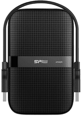 Silicon Power Armor A60 trdi disk (HDD), 2 TB, črn (SP020TBPHDA60S3K)