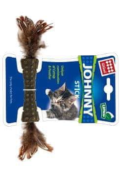 GiGwi Igrača mačka Johnny Stick Catnip s perjem