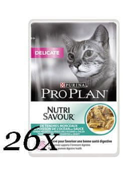 Purina Kapsule ProPlan Cat. Delicate O.Fisch 26x85g