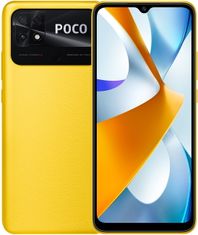 POCO C40 pametni telefon, 3 GB/32 GB, rumen - odprta embalaža