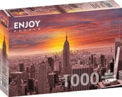 ENJOY Puzzle Sončni zahod nad obzorjem New Yorka 1000 kosov