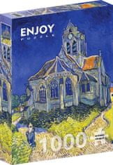 ENJOY Puzzle Vincent Van Gogh: Cerkev v Auvers-sur-Oise 1000 kosov