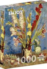 ENJOY Puzzle Vincent Van Gogh: Vaza z gladioli in kitajskimi astrami 1000 kosov