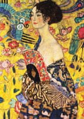 ENJOY Puzzle Gustav Klimt: Dama s pahljačo 1000 kosov