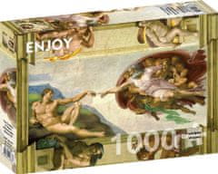 ENJOY Puzzle Michelangelo Buonarroti: Stvarjenje Adama 1000 kosov