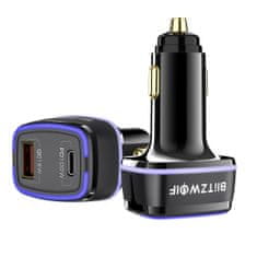 Blitzwolf Avto polnilec 18W QC3.0 +100W PD3.0