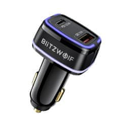 Blitzwolf Avto polnilec 18W QC3.0 +100W PD3.0