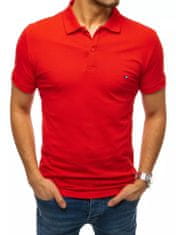 Dstreet moška polo majica z ovratnikom Gaspare rdeča XXL