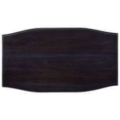 Vidaxl Kavna mizica, črna barva kave 90x50x40 cm, mahagonijev les