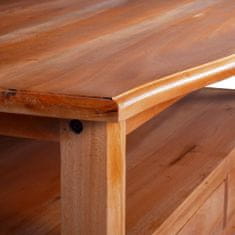 Vidaxl Kavna mizica, 90 x 50 x 40 cm, masivni mahagonijev les
