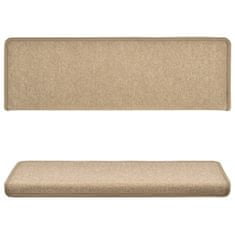 Vidaxl Preproge za stopnice 10 kosov 65x25 cm taupe