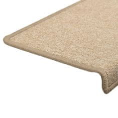 Greatstore Preproge za stopnice 10 kosov 65x25 cm taupe