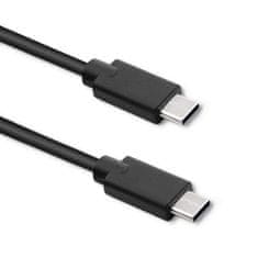 Qoltec usb 2.0 kabel tipa c moški | usb 2.0 tip c moški | 3m | črna