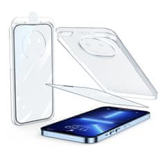 Joyroom kaljeno steklo z montažnim kompletom za iphone 13/13 pro transparent (jr-pf972)