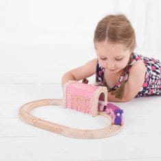 Bigjigs Rail Pink železniški predor