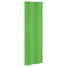 Greatstore Balkonski paravan, svetlo zelene barve, 80x240 cm, tkanina Oxford