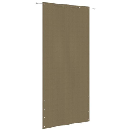 Vidaxl Balkonsko platno taupe 120x240 cm tkanina Oxford