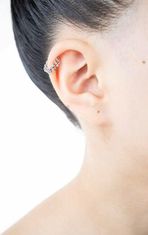 MOISS Elegantni uhani z vrvico iz srebra E0002902