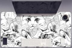 Decormat Podloga za pisalno mizo Sketched cats 90x45 cm 