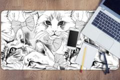 Decormat Podloga za pisalno mizo Sketched cats 90x45 cm 