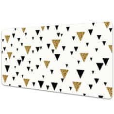 Decormat Podloga za pisalno mizo Gold and black triangles 90x45 cm 