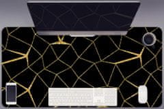 Decormat Namizna podloga Gold and black mosaic 100x50 cm 