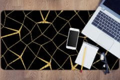 Decormat Namizna podloga Gold and black mosaic 100x50 cm 