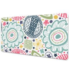 Decormat Podloga za pisalno mizo Colorful flowers 90x45 cm 