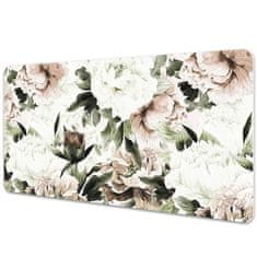 Decormat Podloga za pisalno mizo Cvetoče peonije 90x45 cm 