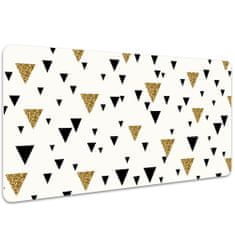 Decormat Podloga za pisalno mizo Gold and black triangles 90x45 cm 