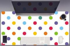 Decormat Podloga za pisalno mizo Colored dots 90x45 cm 