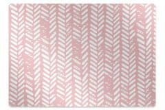Decormat Podloga za pisarniški stol Pink herringbone 100x70 cm 