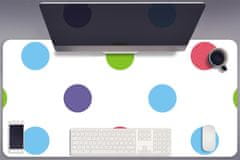 Decormat Podloga za pisalno mizo Colored dots 100x50 cm 