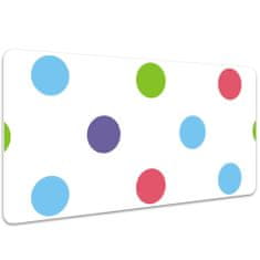 Decormat Podloga za pisalno mizo Colored dots 100x50 cm 