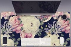 Decormat Podloga za pisalno mizo White vintage roses 90x45 cm 