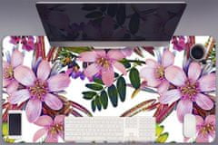 Decormat Podloga za pisalno mizo Pink flowers 90x45 cm 