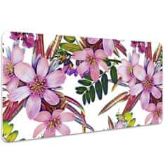 Decormat Podloga za pisalno mizo Pink flowers 90x45 cm 