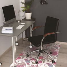Decormat Podloga za pisarniški stol Ptice in rože 120x90 cm 