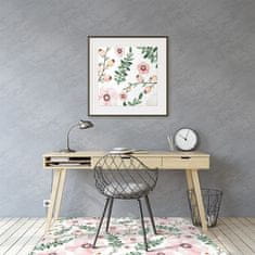 Decormat Podloga za pisarniški stol Cvetje 100x70 cm 