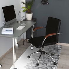 Decormat Podloga za pisarniški stol Črno -belo mesto 120x90 cm 