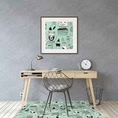Decormat Podloga za pisarniški stol Scandinavian zoo 120x90 cm 