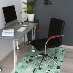 Decormat Podloga za pisarniški stol Scandinavian zoo 120x90 cm 