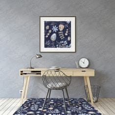 Decormat Podloga za pisarniški stol Scandinavian leaves 100x70 cm 
