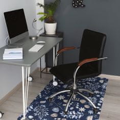Decormat Podloga za pisarniški stol Scandinavian leaves 100x70 cm 