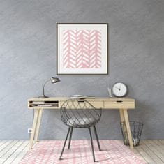 Decormat Podloga za pisarniški stol Pink herringbone 100x70 cm 
