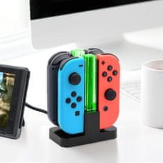 Northix Polnilna postaja za 4 Joy-Con 